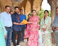 gold medal winner nitesh kumar met diya kumari/ पैरा ओलंपिक में गोल्ड मेडल विजेता नितेश कुमार ने की दिया कुमारी से मुलाक़ात !