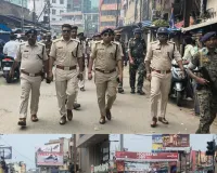   दुर्गा पूजा के मद्देनजर रांची पुलिस ने निकाला फ्लैग मार्च