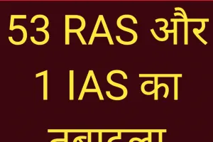 53 RAS और 1 IAS का तबादला